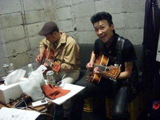 本番前のGRETSCH BROTHERS